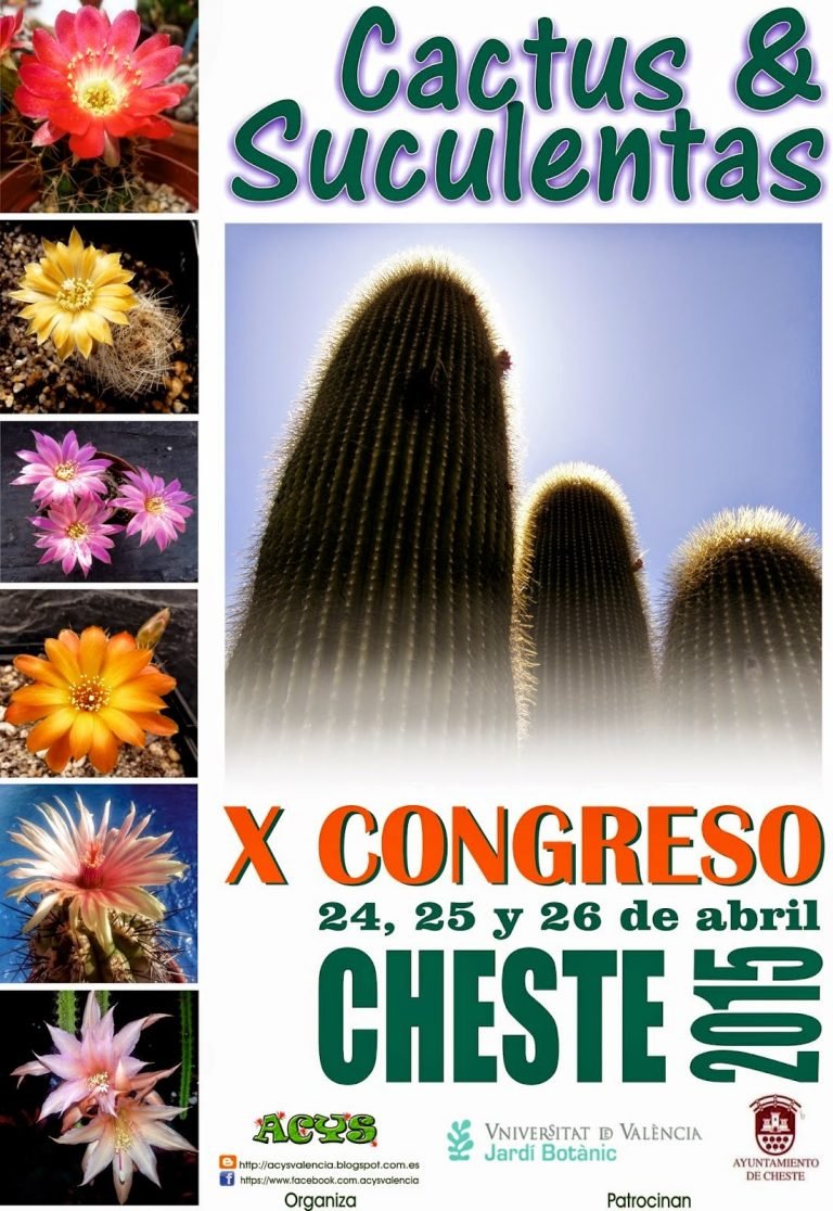 Cheste 2015, X exposición de Cactus y Suculentas.